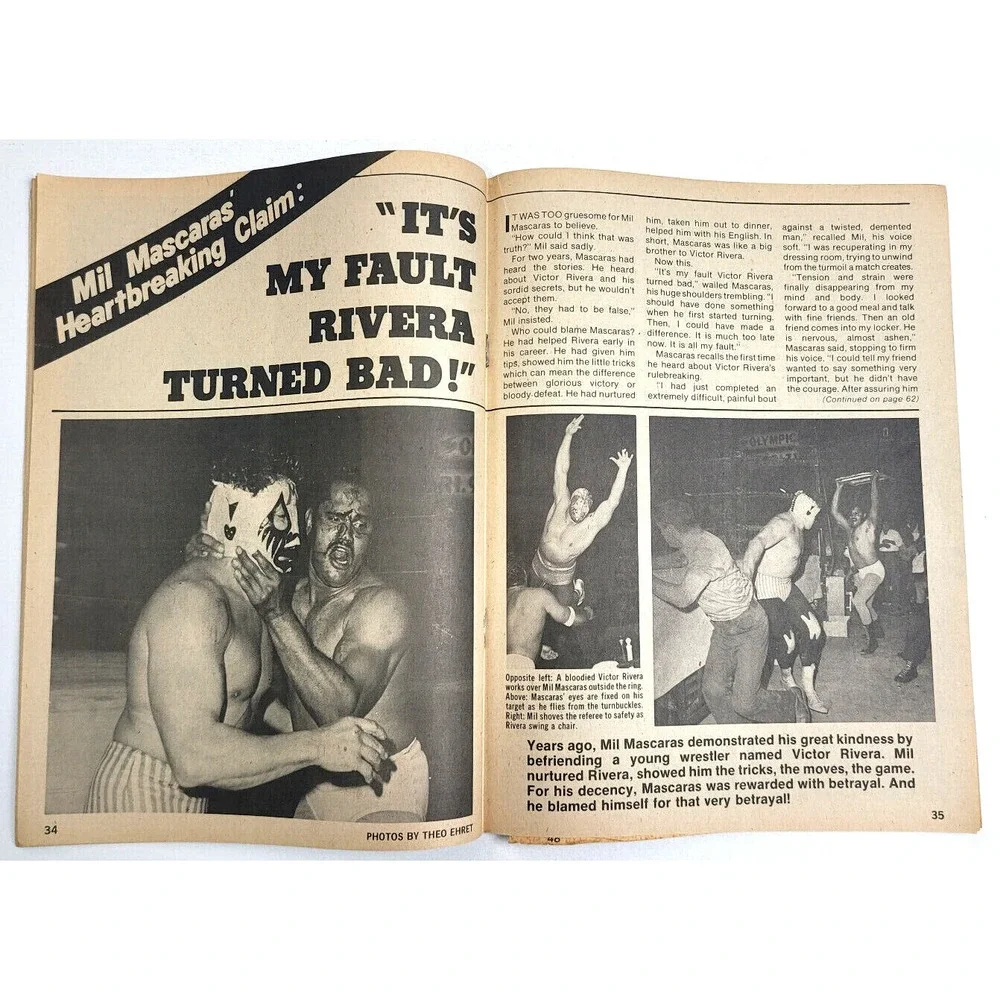 THE WRESTLER - MAY 1980 / BRUNO SAMMARTINO / ANDRE THE GIANT / RIC‎ FLAIR / AWA